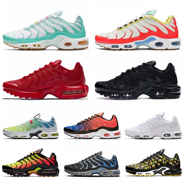 

2021 fashion plus tn plus size 12 mens running shoes teal twist women sneakers triple red black white ultra se mens trainers