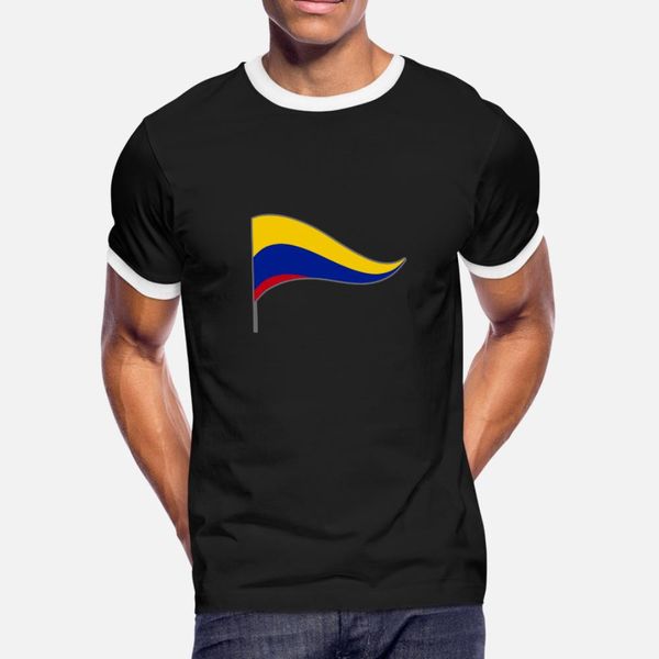 

colombia south america meran flags banner ensigns t shirt men printed short sleeve size s-3xl male interesting comical summer outfit