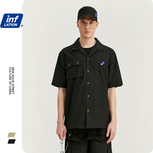 

2020 новых людей shirt7 хлопчатобумажной ткани вскользь классический цвет удобные мульти-рот свободные мужчины быстросохнущие ветровка рубаш, White;black