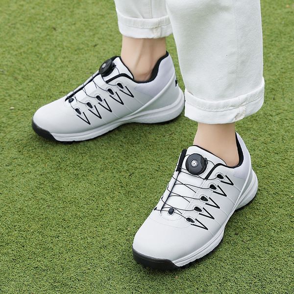 

2020 men and women golf shoes white outdoor sports shoes men professional golf fast spinning