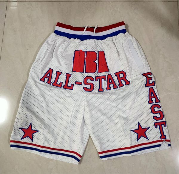 

мужчины просто не карман баскетбол шорты ретро прошитой 1988 white eastern all-star карманные шорты подкладка mesh all-star sports карманный, Black;red