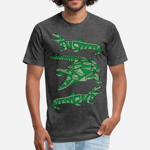 

geometric crocodiles t shirt men cute cotton size s-3xl standard cute casual spring autumn pictures shirt