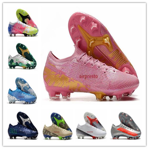 

высокое качество mens mercurial superfly 13 elite fg cr7 safari роналдо неймар njr розовый 360 scarpe calcio футбольные бутсы обувь