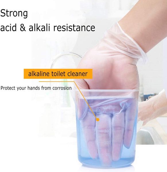 

Thickened PVC Gloves Highly Elastic Eco-friendly Waterproof Golves Suitable For Restaurants Clean Kitchens Outdoor Multifunctional Gloves 80