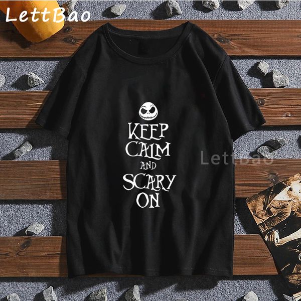 

scary on vintage anime shirt gothic men's t-shirt harajuku black oversized t shirt cotton 100% mens t shirts fashion cool tees