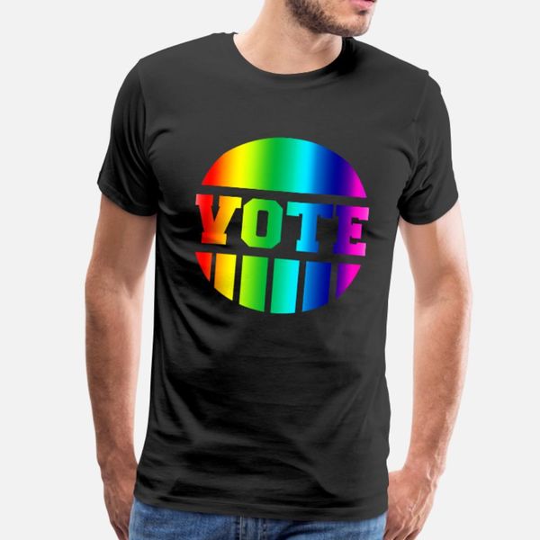 

vote democrat gay pride apparel t shirt men designer short sleeve o neck solid color gift new fashion spring trend shirt