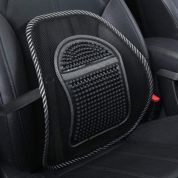 

40*40cm car waist back seat supports massage car back massage lumbar support cushion pad interior accessries
