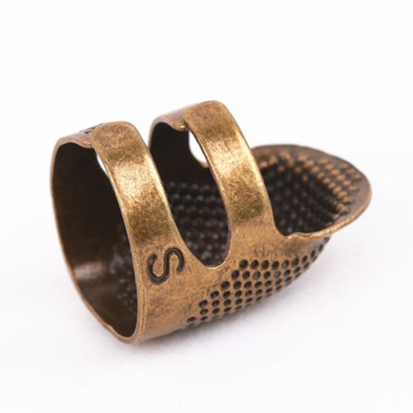 

s/m tool ring finger protector needle hoop retro sewing metal thimble anti-slip