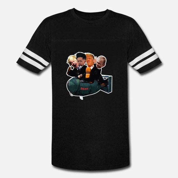 

путин borris trump ким тенниска мужчин вязаные 100% хлопок crew neck письма смазливая новый стиль весна kawaii рубашка