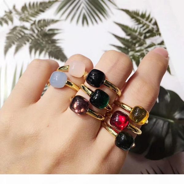 

brass material paris design ring with zircon crystal decorate charm 18k gold ring for women and girl friend jewelry gift ps6419, Silver