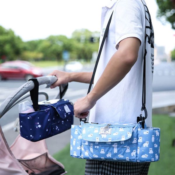 

baby nappy bag mummy waterproof hanging carriage bottle bag handbag pram buggy cart organizer diaper