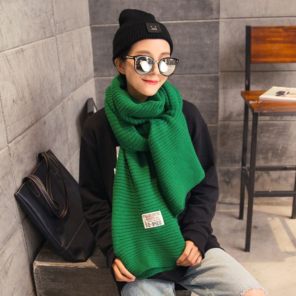 

winter cable ring scarf women knitting infinity scarves knitted warm neck circle scarf solid love t200818, Blue;gray