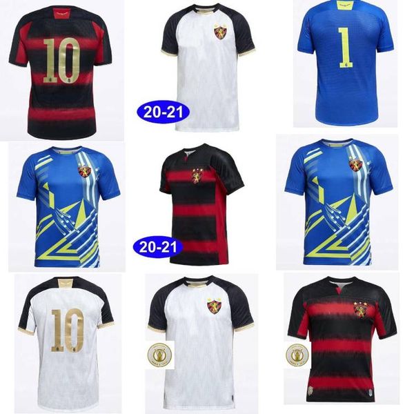 

2020 2021 brazilian sport club do recife soccer jersey red black striped shirt hernane sander football shirts camisa recife goleiro 20 21, Black;yellow