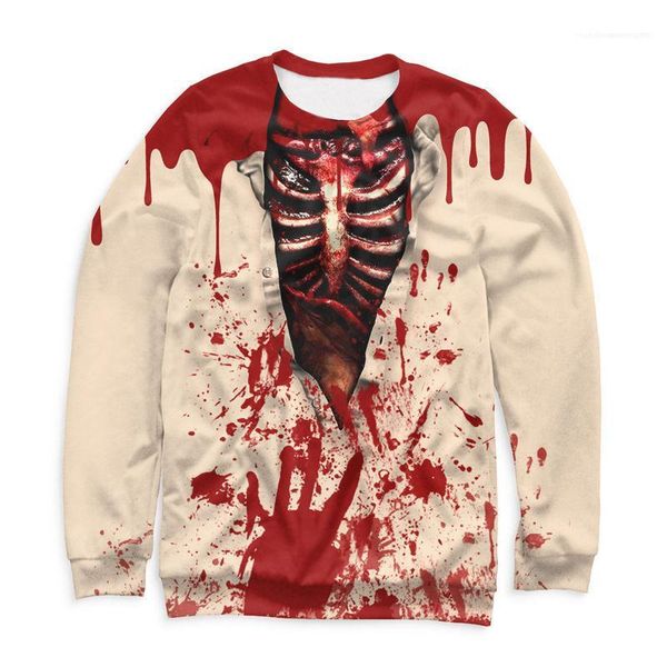 

to 5xl casual mens apparel 3d digital mens sweatshirts scary printed halloween males hoodies pullover plus size, Black
