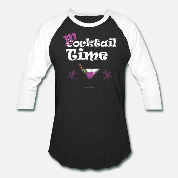 

funny anti alcoholic mocktail time t shirt men printed short sleeve size s-3xl outfit fitness authentic summer trend shirt