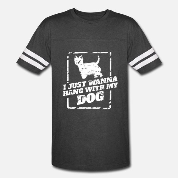 

west highland white terrier dog saying t shirt men printing tee shirt crew neck loose building spring autumn cool shirt