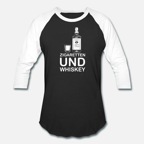 

сигареты и виски алкоголь табак тенниска мужчины полиграфическая футболка евро размер s-3xl оригинальный графический новая мода весна обычна