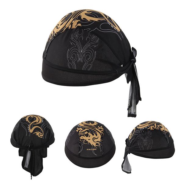 

cycling caps & masks men bicycle sports hats bike headscarf ride equipment riding pirate scarf headband outdoor, Black