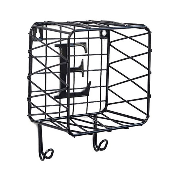 

grid storage shelf bedroom home iron easy install multifunctional wall mounted