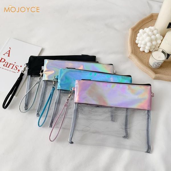 

new fashion pvc transparent crossbody tote bag candy color handbag women shoulder messenger clutch bag for girls
