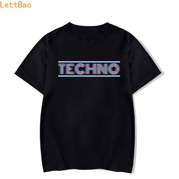 

techno t-shirt tesco funny dance dj music underground black rave men fashion short sleeve o-neck cotton vogue print rock t shirt