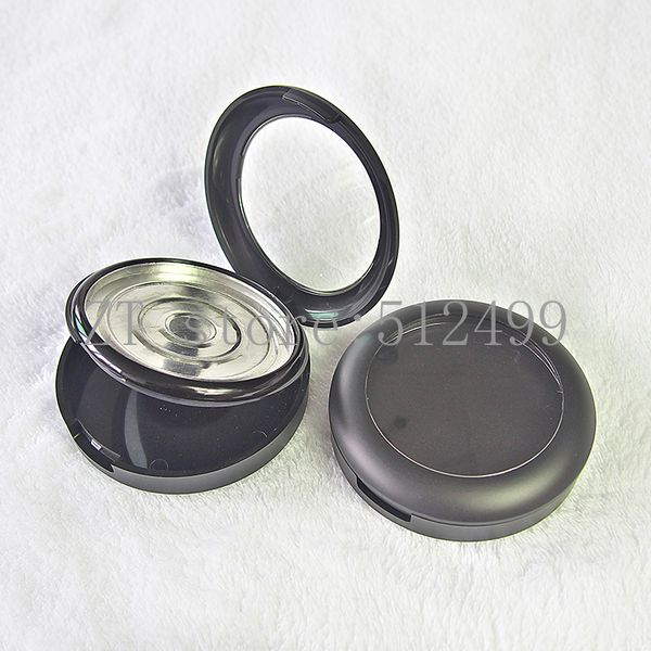 

storage bottles & jars 10pcs/lot empty mablack cosmetic eyeshadow case with aluminum pan double layer compact container box clear flip cover