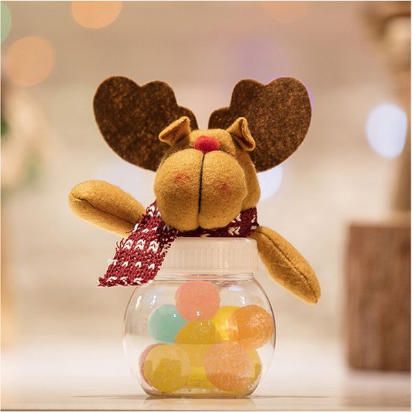 

christmas candy jar storage bottle friends child kid flannel bag gift box multiple options sweet gifts snowman candy box gift