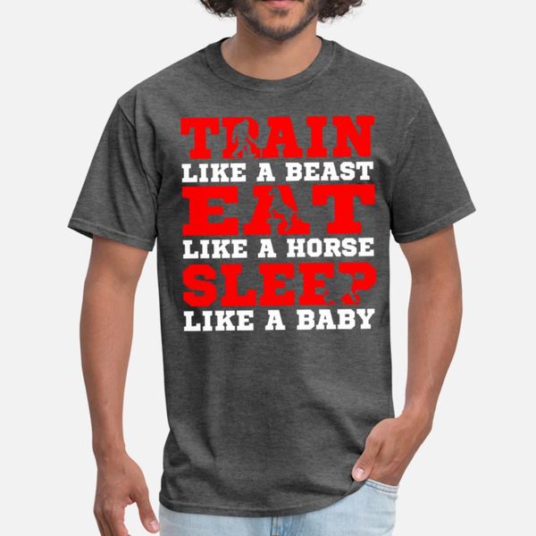 

train like a beast t shirt men designing cotton plus size 3xl pattern cute building summer leisure shirt