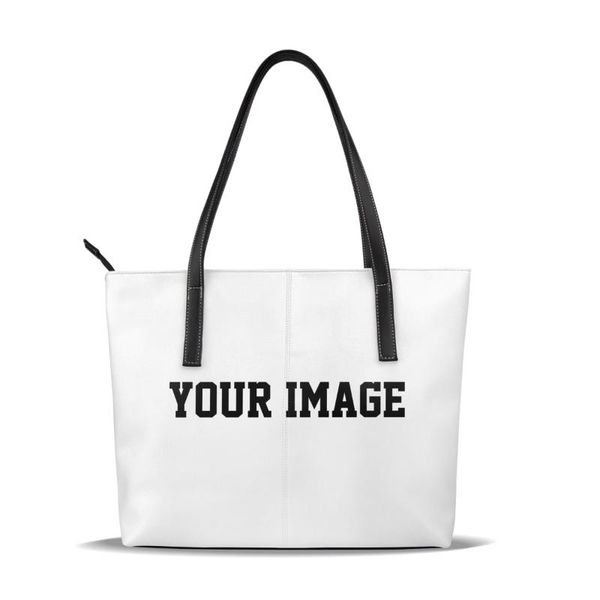 

your image - custom made women handbag print pu bag