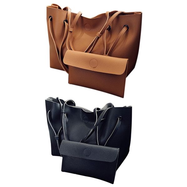 

women pu leather shoulder messenger bag tote purse handbag crossbody satchel hot