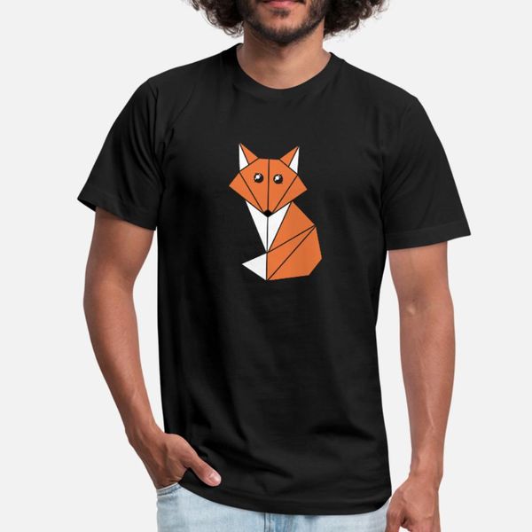 

kawaii fox t shirt men print cotton s-xxxl trend loose humor summer outfit shirt