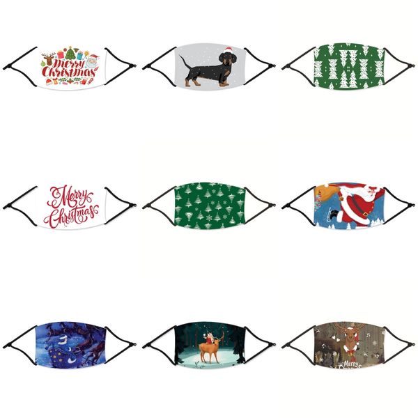 

instock pm2.5 filter for christmas mask anti haze mouth christmas mask replaceable filter-slice 5 layers non-woven activated carbon filte#80, Black