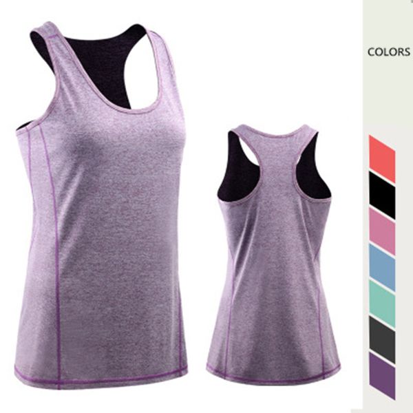 

sell yoga women fitness gym sport t shirt female outdoor quick drying sleeveless gym shirt girl exercise yoga wear, White;red