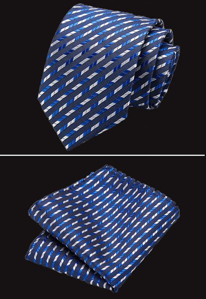 

12 styles men's ties dot stripe flower floral 7.5 cm jacquard necktie handkerchief set accessories cravat wedding party gift, Black;gray