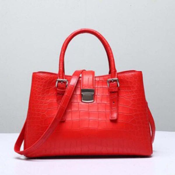 

ourui crocodile belly female bag genuine leather female handbag women handbag women bag 33cmx22cmx12cm