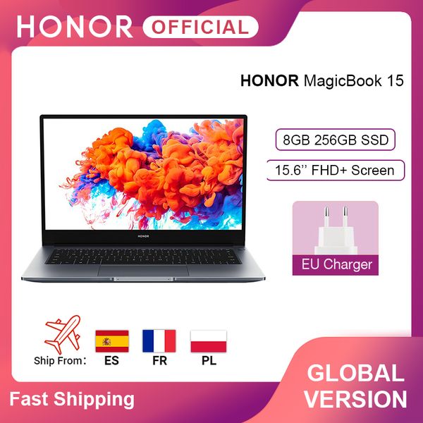 

global version huawei honor magicbook 15 lap15.6'' fhd amd ryzen 5 3500u 8gb 256gb ssd 65w fast charger windows 10 lap