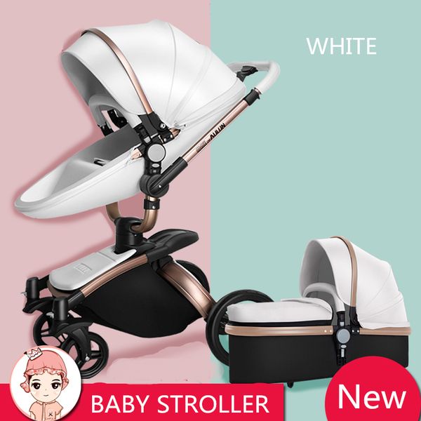 

baby stroller high landscape pram four wheel baby trolley folded two-way poussette bebek arabas kinderwagen carriage