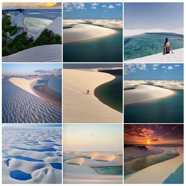 

p custom 5d beach landscape diamond painting full drill round homefun cross stitch diamond mosaic diamond embroidery sale