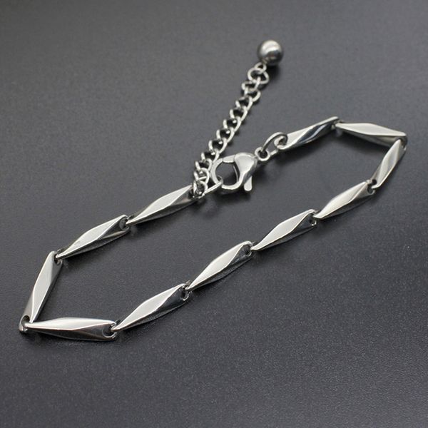 

stainless steel bead bracelet mens fashion chocolate charm gold chain bracelets gift for man accessories women hip hop wholesale, Black