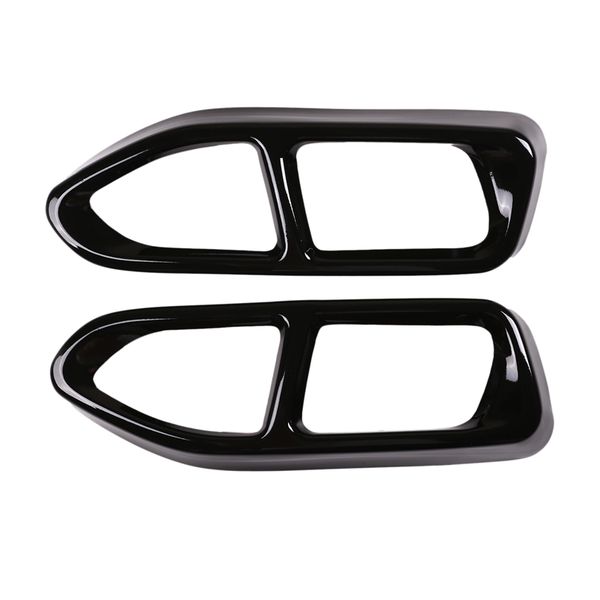 

2pcs exhaust cover trim for 7 series g11 g12 730 740 750li 16-18 m sport version model stainless steel car accessory