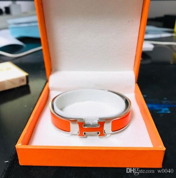 

18k gold 316l stainless steel horse bangle h bracelet for women and mens bracelets luxury designers jewelry gift brand, Black