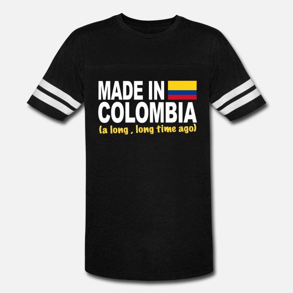

made in colombia a long long time ago t shirt men custom short sleeve size s-3xl solid color fit funny summer natural shirt