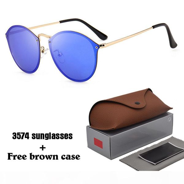 

3574 steampunk sunglasses women men metal frame double bridge uv400 lense retro vintage sun glasses goggle 11 colors with box, White;black