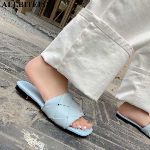 

allbitefo non-slip comfortable women heels fashion cool women slippers summer beach sandals flip flops, Black