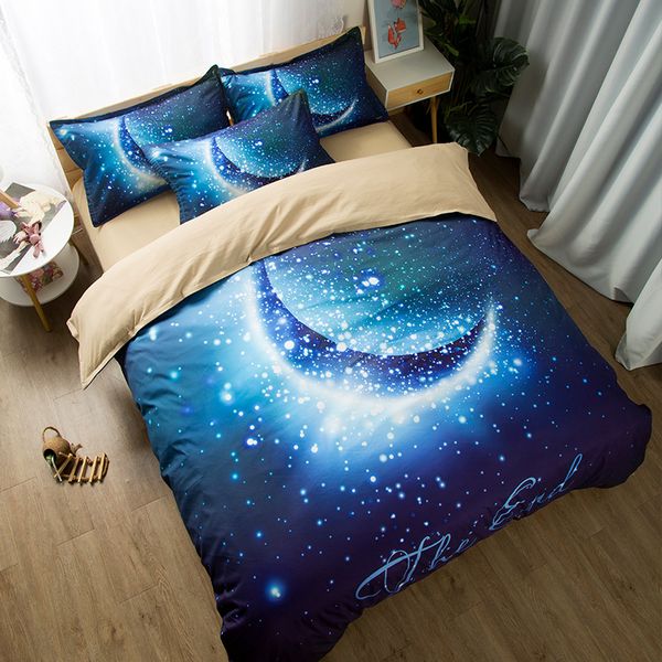 

starry sky bedding sets 3d print duvet cover set bed linen pillowcases  king size bed sheets quilt cover comforter set