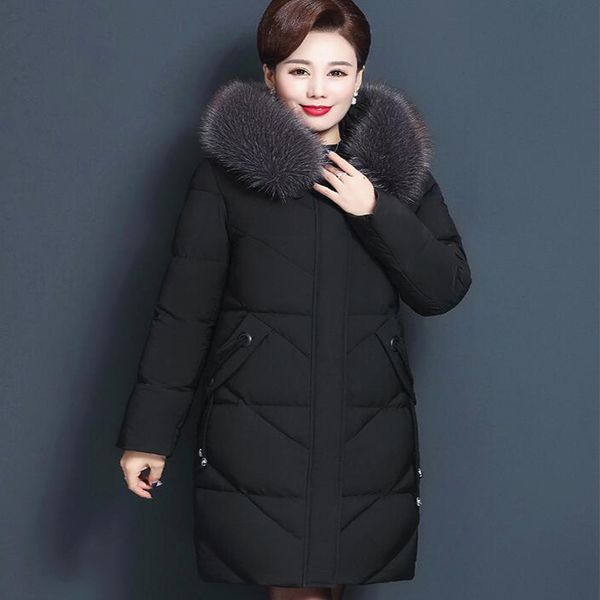 

parka jacket thick keep warm cotton women slim down cotton long-sleeved cotton jacket hooded 5xl outwear female down jacket 7xl, Black;white