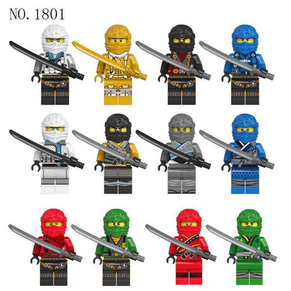 

wholesale blocks toy promotion gift ninjia capsule toy cartoon educational toys birthday gift for kids one set 12pcs