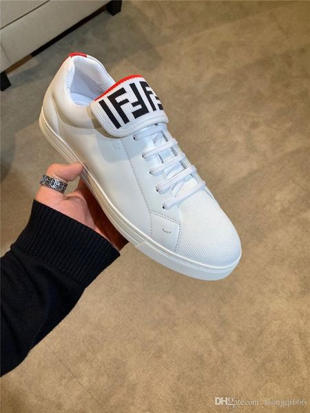 

2020 new fashion men's casual sneakers, luxury designer, breathable casual shoesaa, Red;white