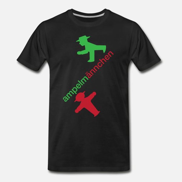 

ampelmannchen t shirt men printed cotton o-neck homme loose humor summer style novelty shirt