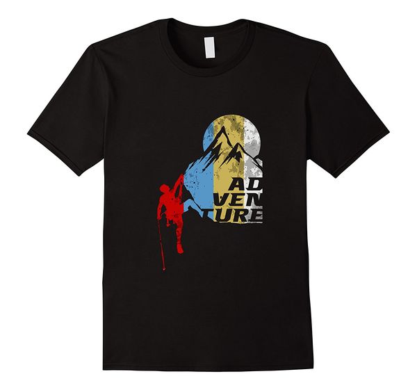 

2019 new summer casual tee shirt cool rock climb adventure tee shirt